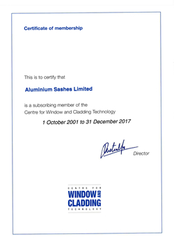 CWCT Membership Certificate 2017